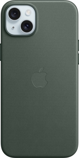 Чохол Apple FineWoven Case with MagSafe для Apple iPhone 15 Plus evergreen (MT4F3ZM/A) — фото 1