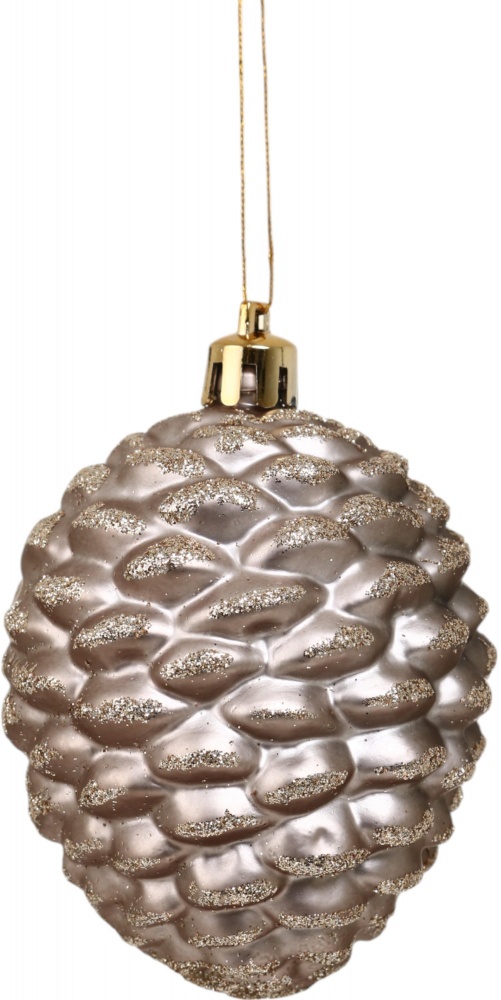 Набор елочных игрушек Шишка шампань 7 см 6 шт./уп.