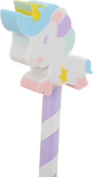 Олівець чорнографітний з гумкою Рожеві мрії в асортименті