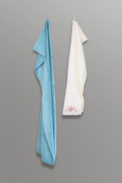 Набор полотенец Mirabella 2 шт. ментол/ айвори La Nuit 