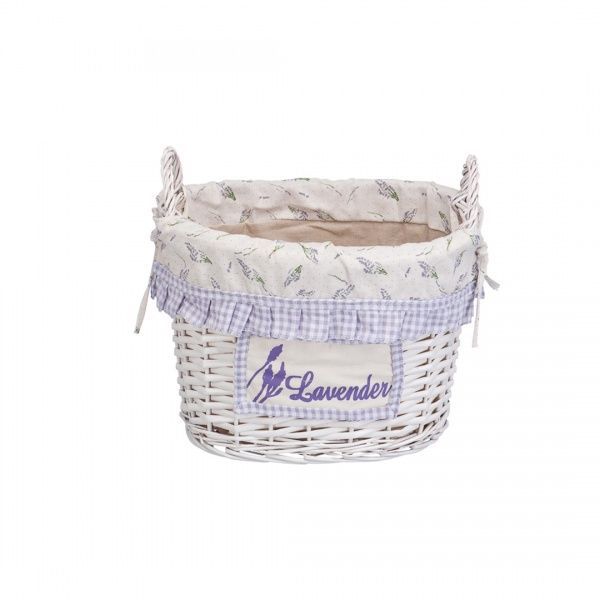 Кошик для білизни Natural House з ручками Лаванда EW-24 M білий 