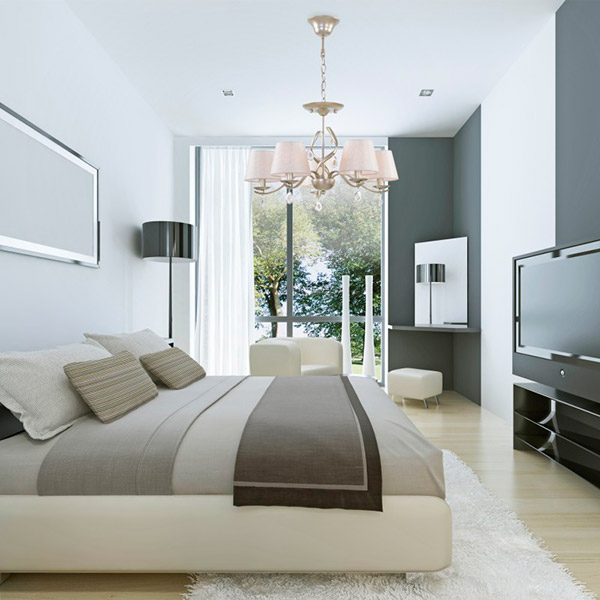 Люстра подвесная Victoria Lighting Vanila/SP5 5x40 Вт E14 кремовый 