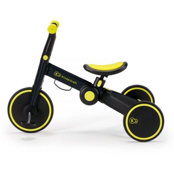 Велосипед детский Kinderkraft 4TRIKE Black Volt черный с желтым KR4TRI00BLK0000