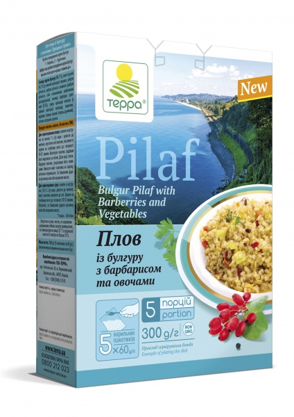 Гарнір ТЕРРА плов із булгуру з барбарисом та овочами 