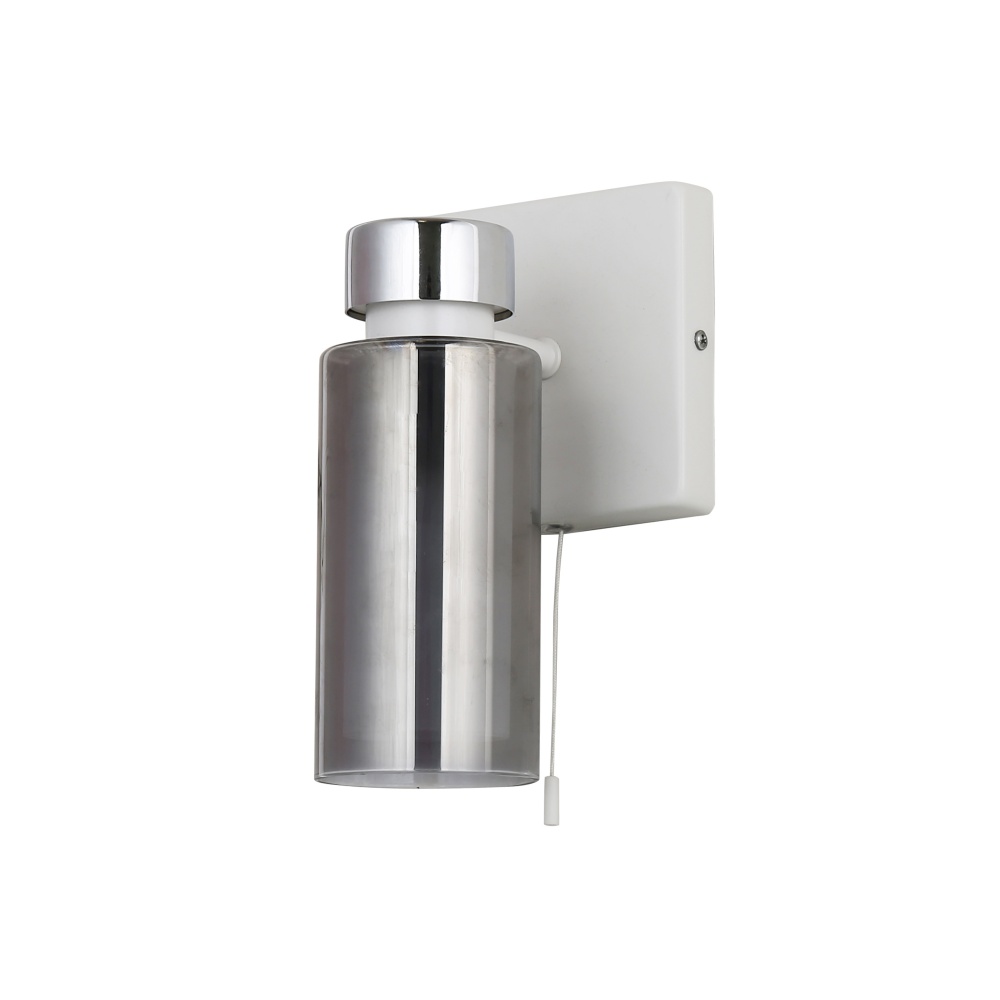 Бра Miorro Leone металл/стекло 1x40 Вт E14 белый/серебро 51-311-079