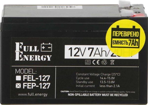 Батарея аккумуляторная для ИБП Full Energy FEP-127