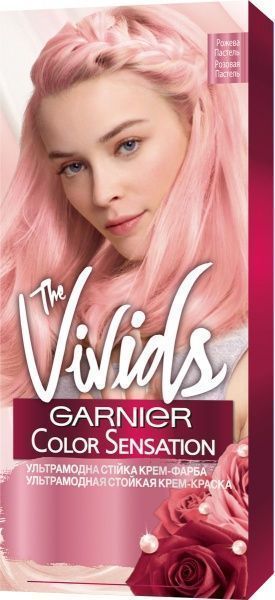Крем-фарба для волосся Garnier Color Sensation The Vivids 10.22 рожева пастель