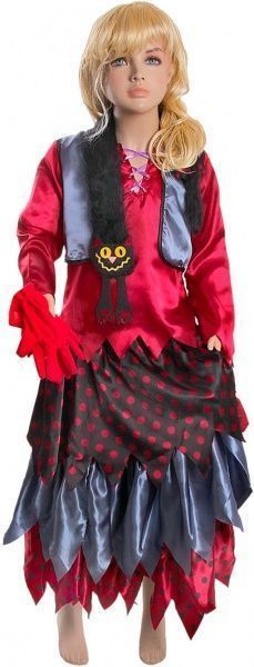 Костюм дитячий карнавальний КАРНАВАЛІЯ Баба-Яга р S M р.122 різнокольоровий 85161, 85061 