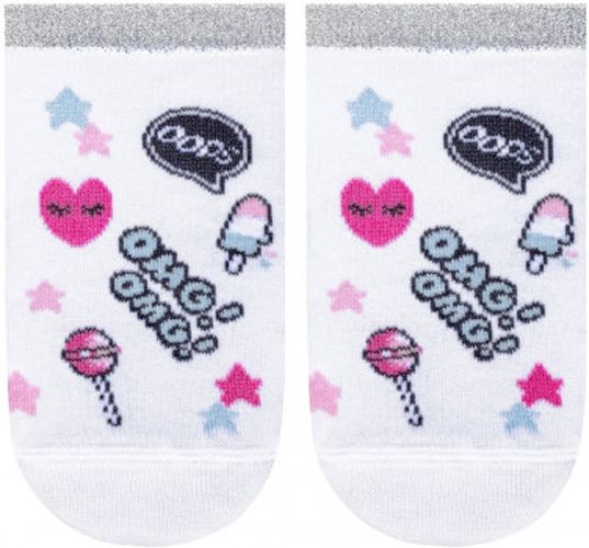 Шкарпетки дитячі Conte-Kids ACTIVE 333 17С-87СП р.22 білий з малюнком 