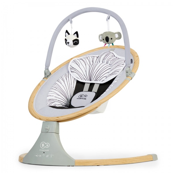 Кресло-качалка Kinderkraft Lumi Wooden KBLUMI00GRY0000