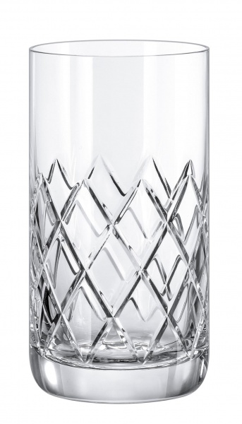 Набір склянок високих High Ball Diamond 390 мл Cumberland 6 шт./уп. (Е8077/H12180) Rona