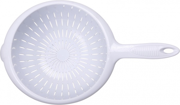 Друшляк з ручкою 20,5 см сірий