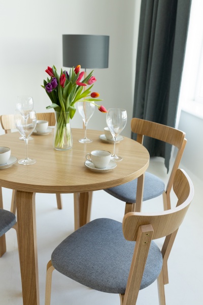 Стул обеденный Scandi Soft 800х480х440 мм серый / дуб