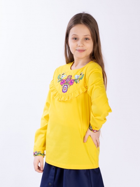 Вышиванка детская Эдельвика 287-22/00 р.116 желтый 