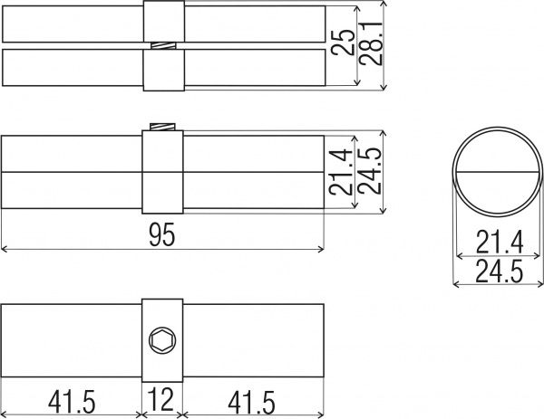 Удлинитель трубы d25 R-10A с кольцом