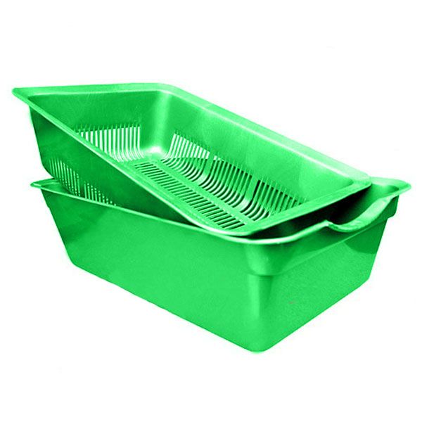 Туалет Topsi для котів глибокий з сіткою і обідком 7009