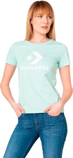 Футболка Converse STAR CHEVRON TEE 10018569-316 S бирюзовый