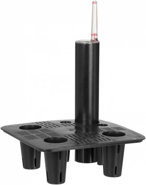 Горшок пластиковый Plastkon Flower Lover Quadrato квадратный 5,5л белый 