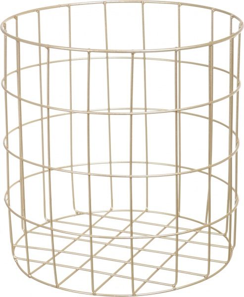 Кошик Royal 40х40х42 см сірий із золотим 