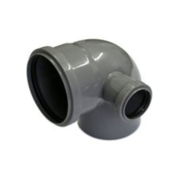 Колено канализационное ASG HTR 110х50х87,5* с отводом вправо (6543040)
