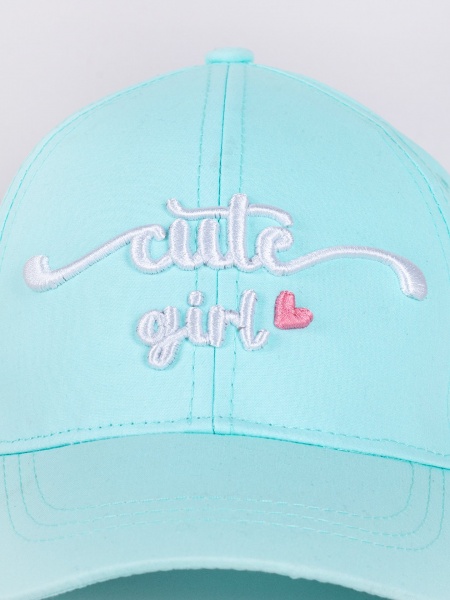 Кепка для девочек YO! р.50-54 голубой CZD-0649G 