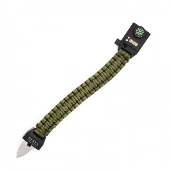 Часы тактические Band с компасом 6 в 1 BESTA army green (NULL)