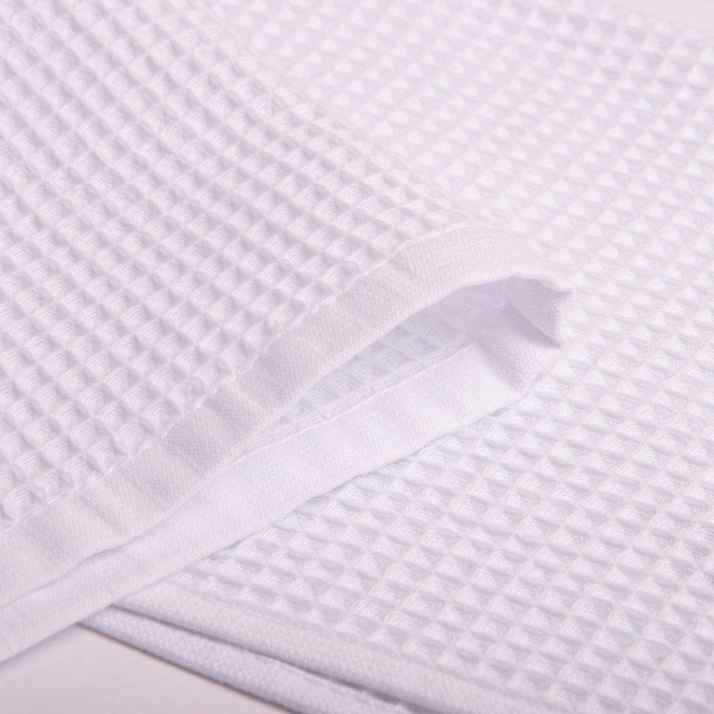 Рушник вафельний 100x150 см білий преміум IDEAL TEXTILE