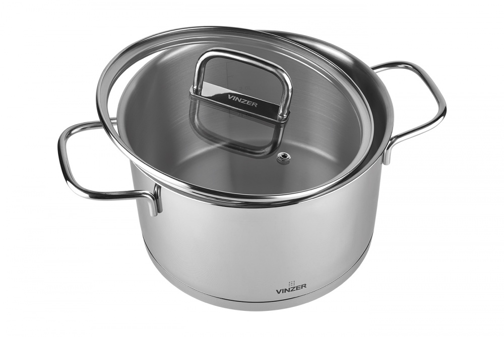 Кастрюля с крышкой Vinzer Glossy Line 2,7 л 50043