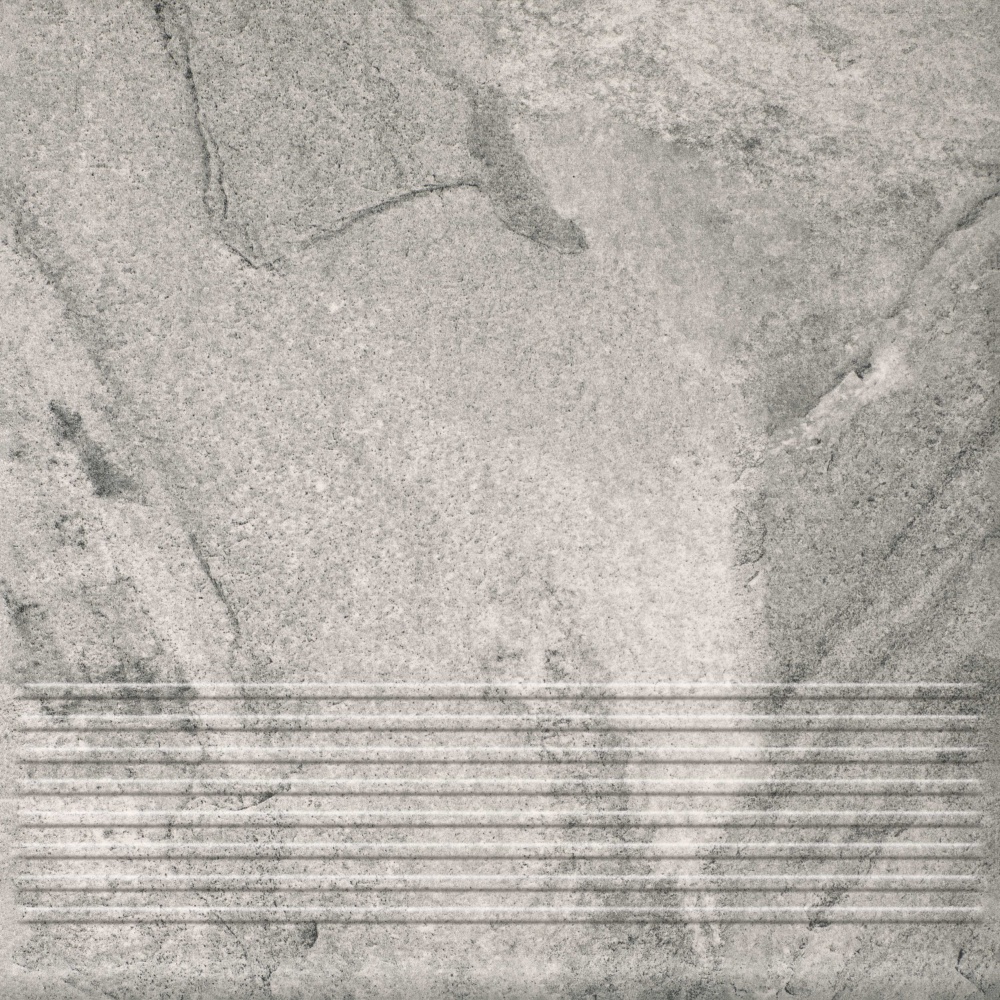 Клинкерная плитка Ceramika Paradyz Mattone pietra grafit stopnica prosta G1 30x30 см