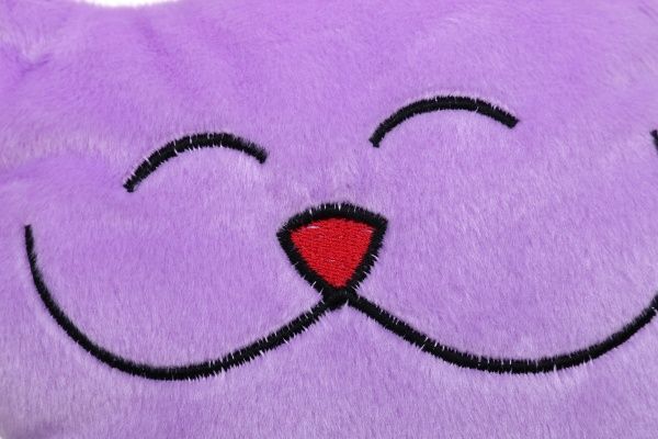 Подушка декоративна Кіт Хорошун 31 см бузковий