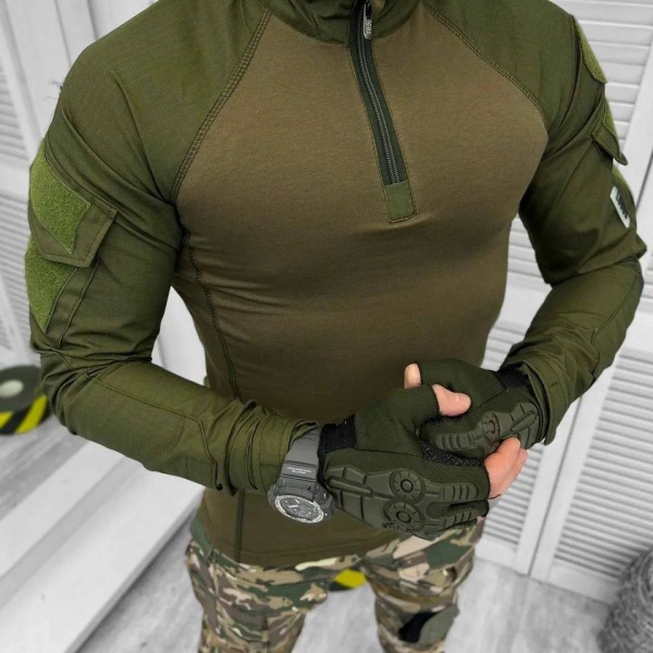 Рубашка LOGOS Убакс тактическая с длинным рукавом р.М хаки