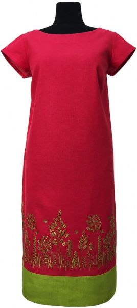 Сукня Галерея льону Ляна р. 56 червоний 0034/56/1201 