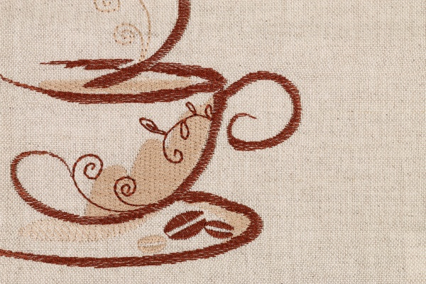 Рушник Кава 399-21/08 40x60 см Едельвіка білий із малюнком 