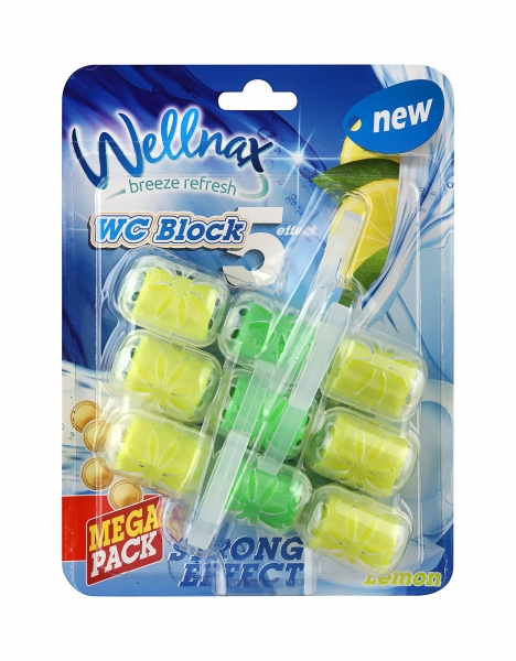 Туалетний блок Wellnax Лимон 3х57 г 