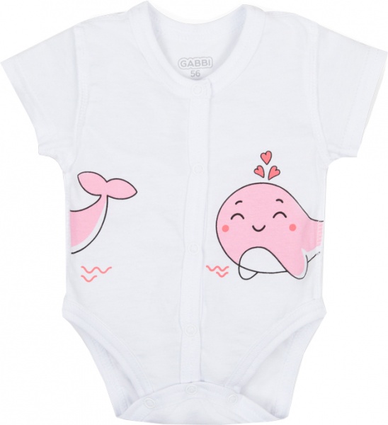 Боди для девочек для девочки GABBI BD-21-3-1/1 р.56 белый 12591 