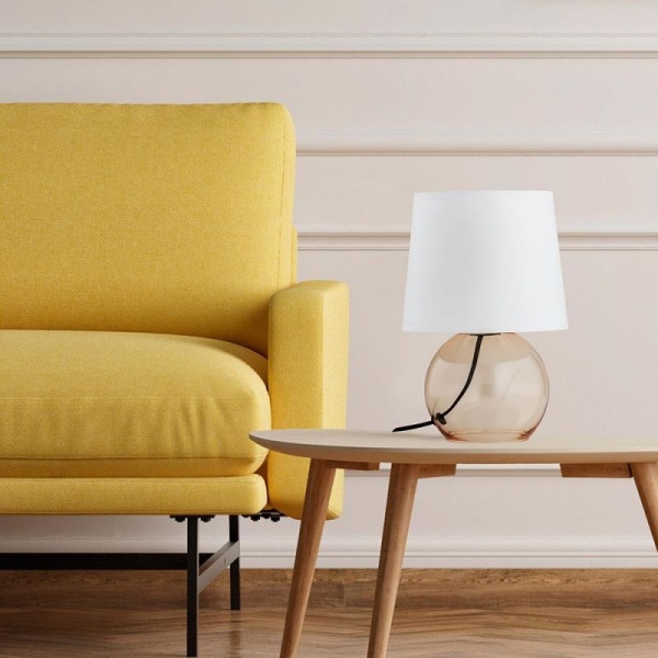 Настольная лампа декоративная TK Lighting Pico 1xE14 янтарный/белый 5091 