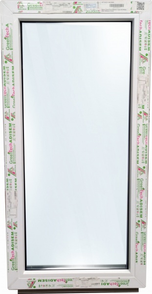 Вікно глухе GreenTech 60 600x1000 мм без відкривання 