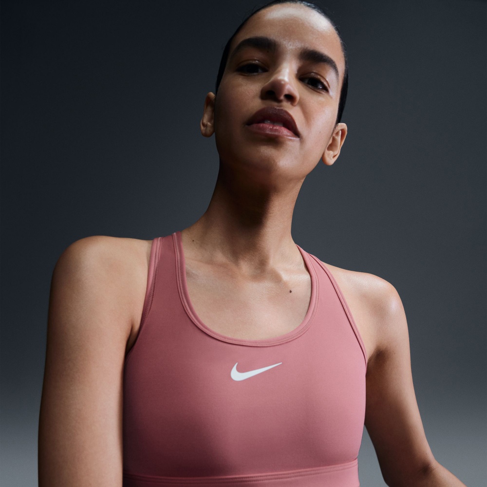 Бра Nike W NK SWSH MED SPT BRA DX6821-634 р.XS рожевий