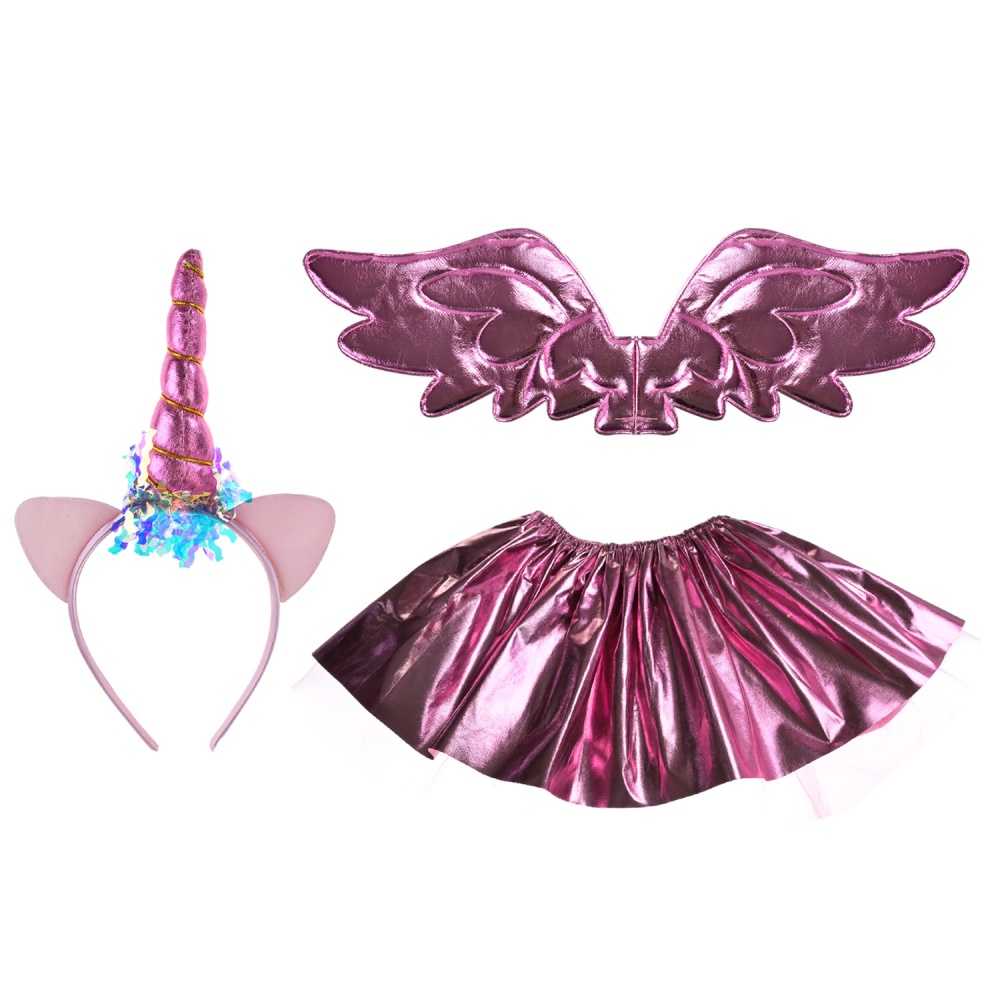 Костюм дитячий карнавальний Shantou обруч, крила, спідниця фіолетовий E2503