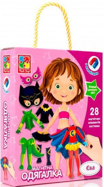 Гра магнітна Vladi Toys Магнітна одягалка Єва VT3702-08