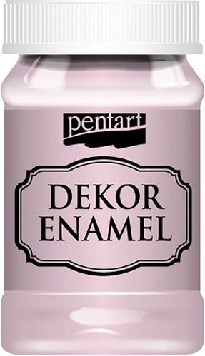 Краска акриловая розовая винтажная 100 мл Dekor Enamel Pentart