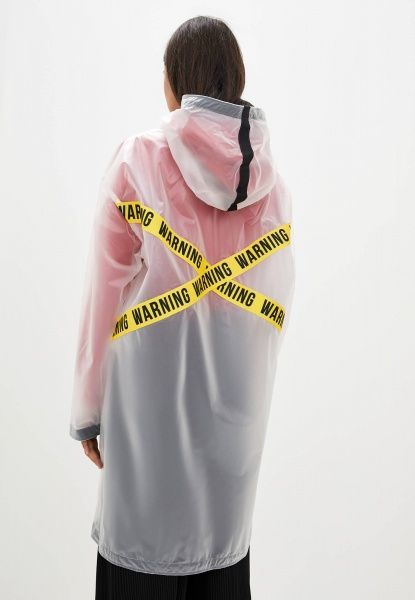 Плащ-дождевик Drydope с лентой Warning женский р. M молочный