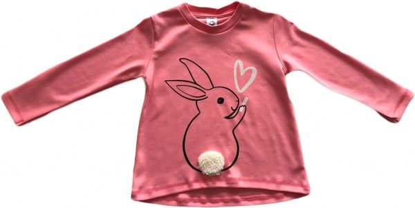 Джемпер Roksana 1067/22004 Зайчик р.116-122 светло-розовый 