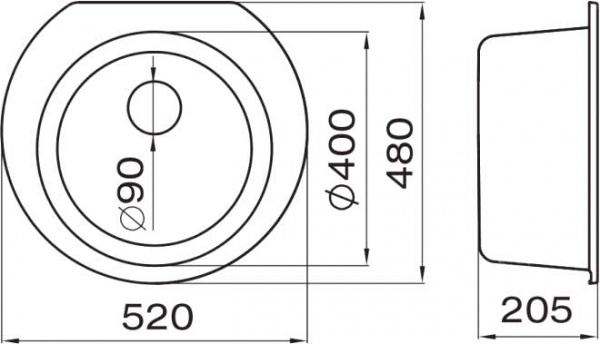 Мойка для кухни Metalac Metalac Inko Х granit-Omega (176997) 