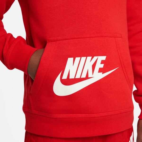 Джемпер Nike B NSW SI FLC PO HOODIE BB FN7724-657 р.XL червоний