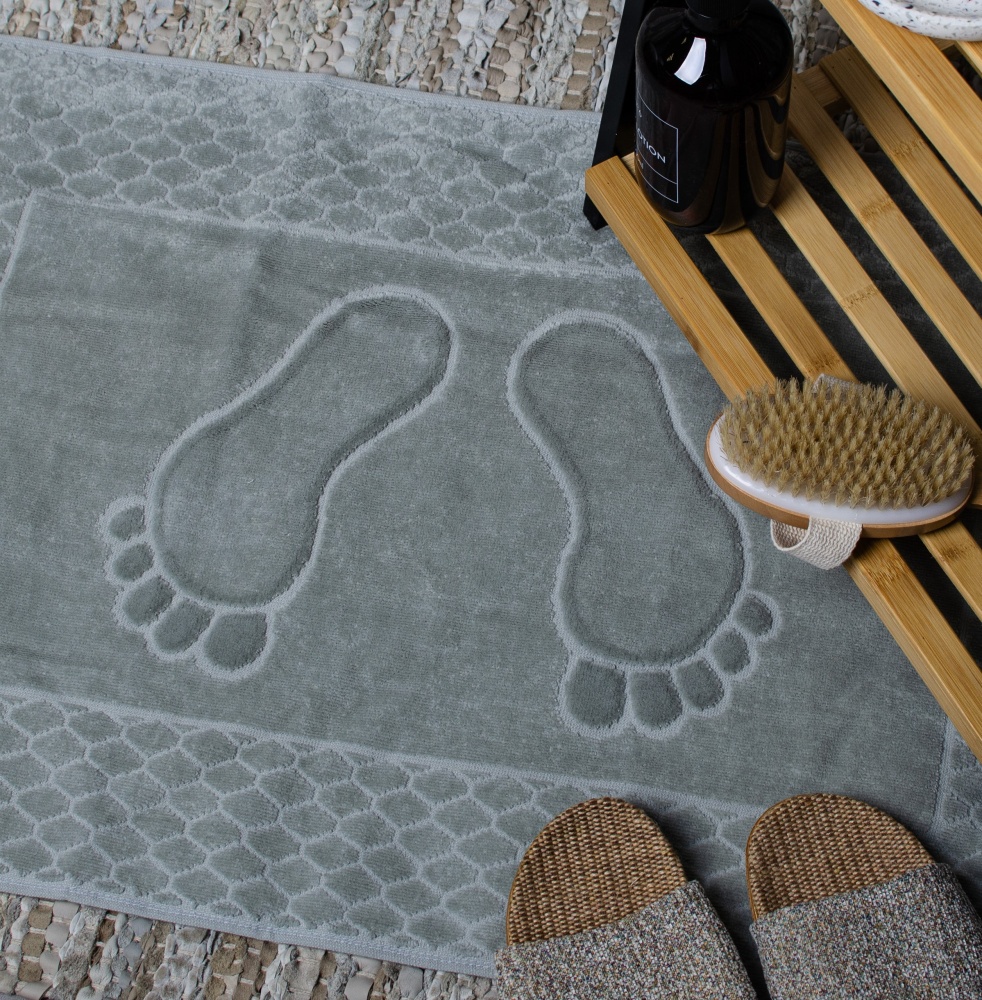 Коврик VELOUR CELLS 50x70 см тауп La Nuit