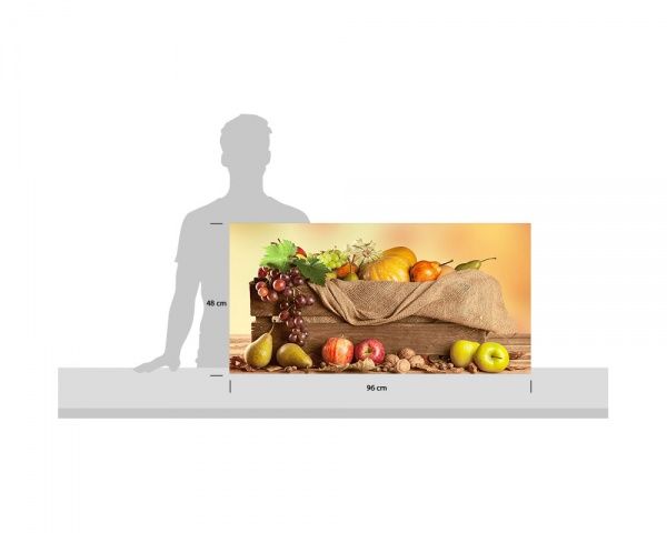 Репродукция Осенний натютморт 96x48 см 