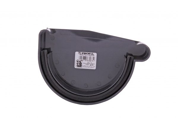 Заглушка желоба правая PROFiL 130 мм графит 