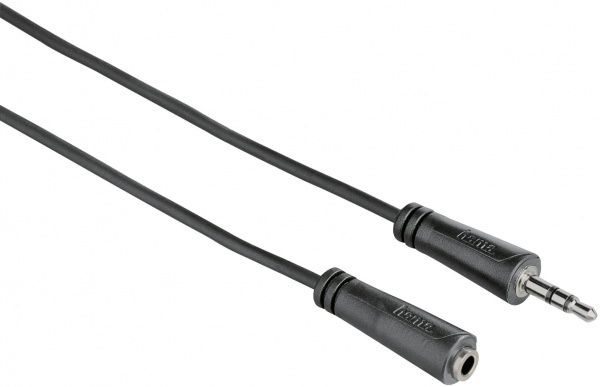 Кабель Hama EXTENSION 3,5 MM MALE STEREO - 3,5 MM FEMALE STEREO 1,5 м чорний (122313) 