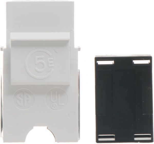 Розетка комп'ютерна + телефонна Simon 10 білий CJ545U